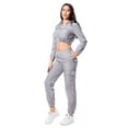 thumbnail image 3 of MintLimit Women's Casual 2 Piece Tracksuit Set Stripe Patchwork Sweatsuits Long Sleeve Sport Jogging Suit, 3 of 4