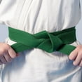 thumbnail image 5 of Uxcell Polyester Taekwondo Colored Ranking Belt For Practitioners Green 1.57"x8.5', 5 of 5