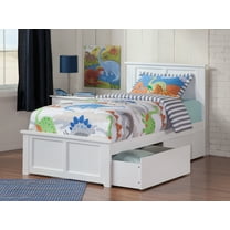 Madison Platform Bed with Matching Foot Board with 2 Urban Bed Drawers in Multiple Colors and Sizes