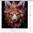 thumbnail image 6 of Floral Animal Waterproof Printed Shower Curtain with Hooks - Bathroom Decoration, Bathroom Curtains, Bathroom Curtain, 6 of 6