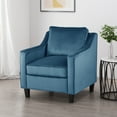 thumbnail image 4 of Noble House Milo Velvet Club Chair, Blue, 4 of 8