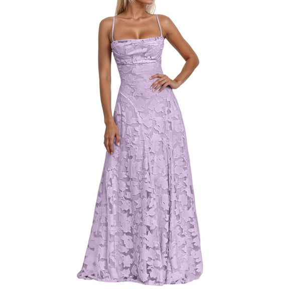 TIANZEN Elegant Formal Evening Dress Spaghetti Strap Gown With Slit For Party Night Out And Dresses Size 12 Women Long plus Size Dresses with Sleeves Skater Homecoming Dress