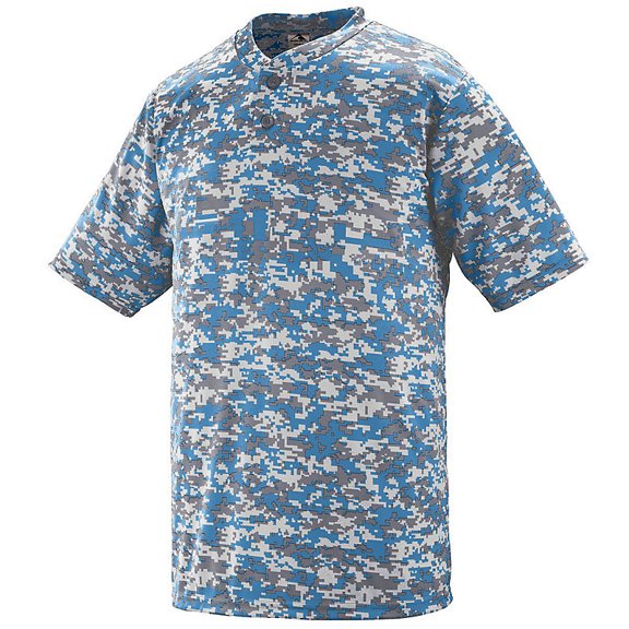 Augusta Sportswear Youth Digi Camo Wicking Two-Button Jersey - 1556