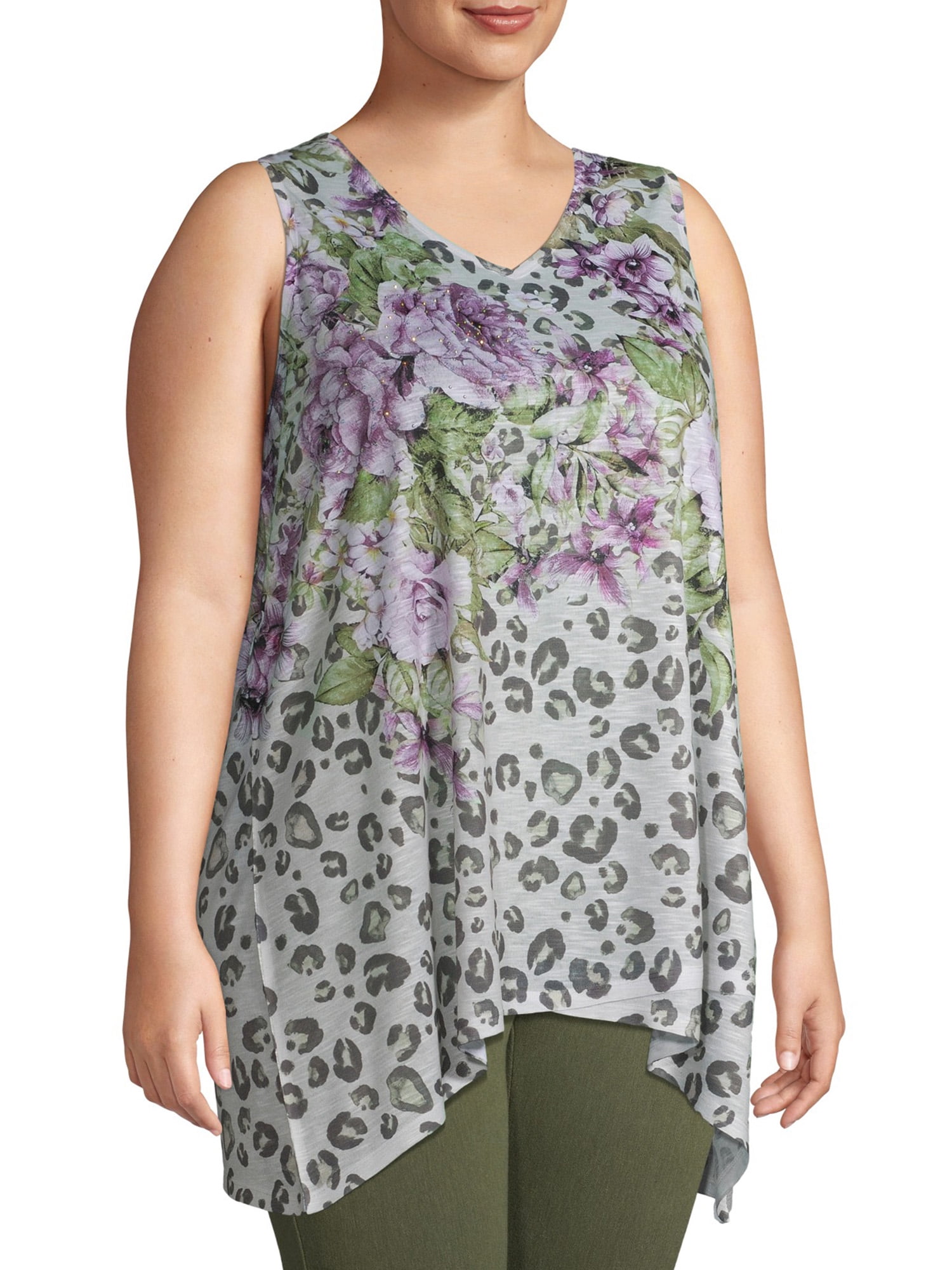 flattering tank tops for plus size