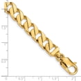 thumbnail image 2 of 14k Yellow Gold 9.25-mm Fancy Curb Link Chain, 2 of 2