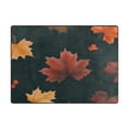 thumbnail image 3 of Autumn and Falling Leaves 63''x48'' Plush Memory Foam Bath Mat, Soft, Absorbent, Non Slip, Durable, 3 of 7