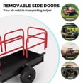 thumbnail image 6 of Heavy Duty ATV Dump Cart,Steel Tow Behind Trailer,1700 lbs,Garden Utility Dump Carts,Hand Pull or Foot Pedal Dump Cart for ATV,UTV,Lawn Mowers and Tractors, 6 of 8