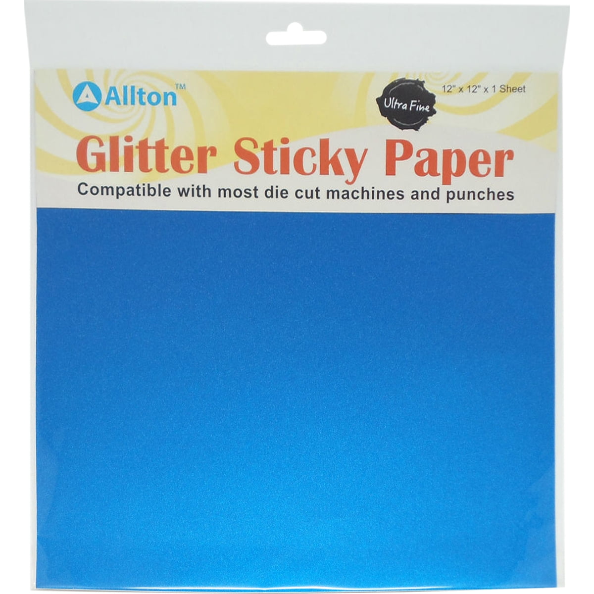Ultra Fine Glitter Sticky Paper 12"X12"Royal Blue