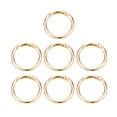 thumbnail image 1 of Uxcell 7 Pcs Anillos de resorte metálicos, 1.5"/39mm Anillos de resorte de disparo Clips para llaveros, hebillas, colgantes de bolsa, manualidades, 1 of 6