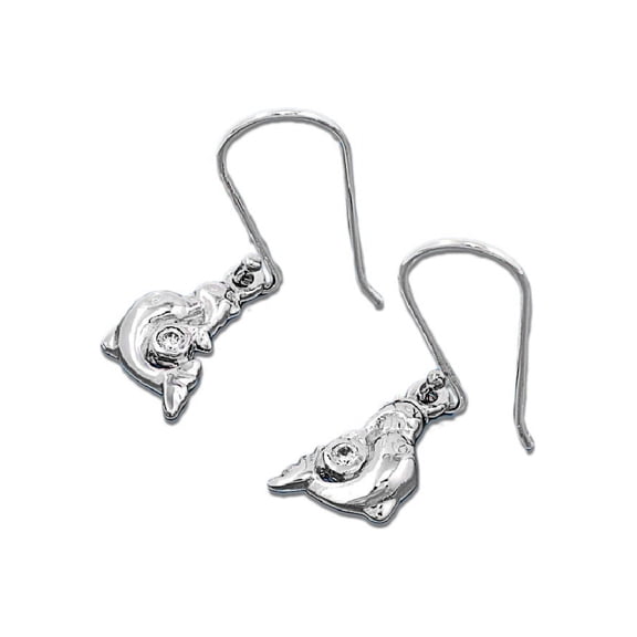 Cubic Zirconia Fashion Earrings Sterling Silver