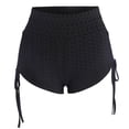 thumbnail image 1 of Shorts de Bain pour Femmes Bas de Bikini Jupe-Short Robe de Bain (L, Noir, 1 of 7