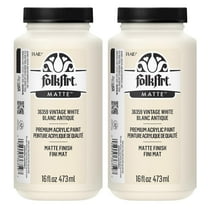 FolkArt Acrylic Paint Matte 16oz. Vintage White 2/Pack (FLK36359-2)