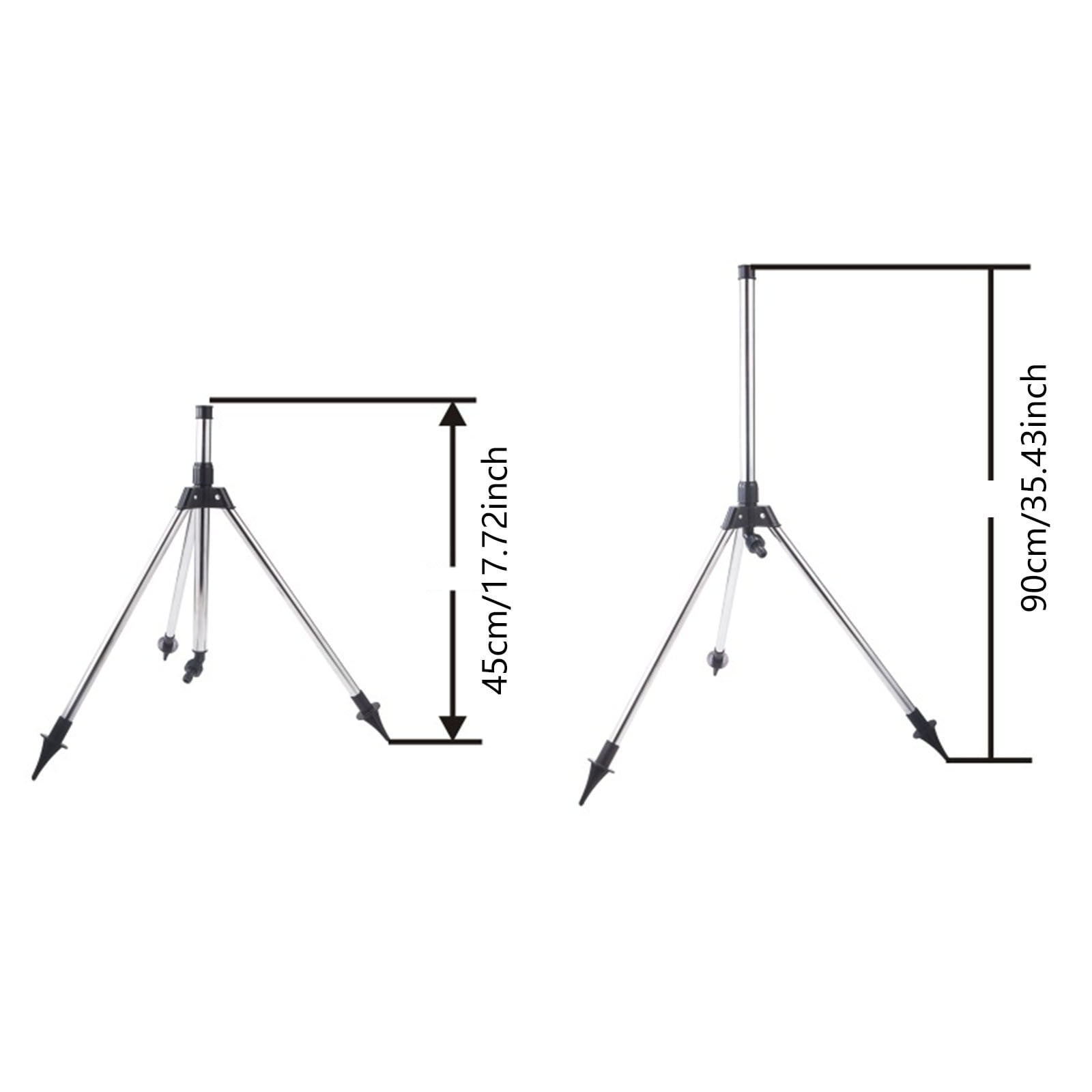 LLDYYDS Tripod Sprinkler Automatic Rotating Sprinkler with Stainless Steel Tripod Stand for 360-Degree Lawn Irrigation
