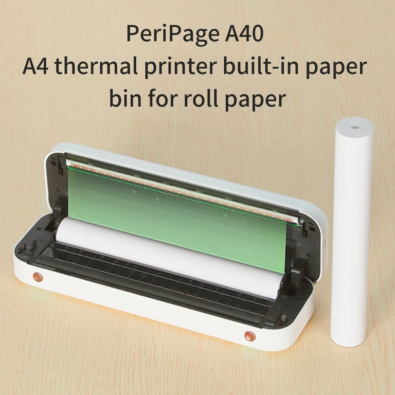 Peripage A4 Paper Printer Direct Thermal Transfer Wirless Printer Support 2''/3''/4'' Paper Width Printing PDF File, Size: 265, Blue