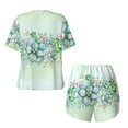 thumbnail image 5 of Picia Succulent Pajamas Sets for Women Soft Short-Sleeved Pjs with Lounge Shorts Two Piece Sleepwear-Large, 5 of 9