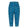 thumbnail image 5 of YDLCAFD Capris For Women 4Th Of July Flag Independence Day Print Pants Bottom Drawstring Joggers, 5 of 5
