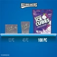 Ice Breakers Ice Cubes Arctic Grape Sugar Free Chewing Gum, Pouch 8.11