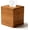 Teak wood, variant on XIMEI Square Teak Wood Tissue Box Cover with Slide-Out Bottom, Wooden Cube for Bathroom/Bedroom/Dinner Table, 5.5" x 5.5" x 6.1"