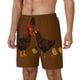 thumbnail image 1 of Balery Chicken Farm Animal Bañador para hombre, shorts de playa de secado rápido con entrepierna y forro de compresión-Small, 1 of 6