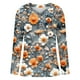 thumbnail image 5 of Cárdigan holgado informal con estampado de manga larga y botones para mujer, chaqueta de punto, top de poliéster para mujer, 5 of 5