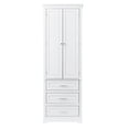 thumbnail image 3 of GZXS Bathroom Storage Freestanding Floor Linen Cabinet with 3 Drawers, White, 3 of 10