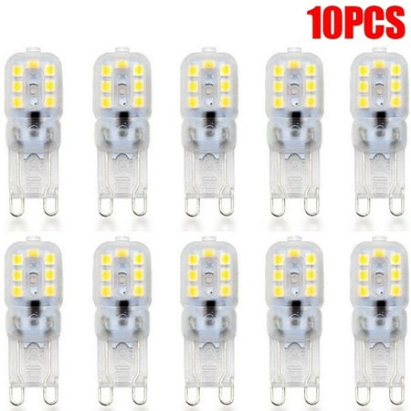 

10PCS Dimmable G9 3W/5W AC 220V Silicone Crystal LED Corn Bulb SpotLight White Lamp
