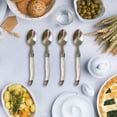 thumbnail image 1 of Cubiertos de acero inoxidable perfecl Utensilios para comer elegantes para restaurante de Navidad fiesta, 1 of 8