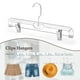 thumbnail image 5 of Perchas para pantalones y faldas House Day, plástico transparente, paquete de 10, 5 of 9