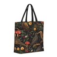 thumbnail image 3 of Large-Capacity Zipper Single-Shoulder Convenience Bag 15.7×19.6 Inches, Wear-Resistant And Water-Repellent, Can Be Carried By Hand Or On One Shoulder Cartoon European Starling Birds, 3 of 8