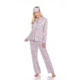 thumbnail image 1 of 3610-12-L Ensemble de Pyjama Trois Pièces Gris Guépard - Grand, 1 of 1