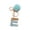 E, variant on Opvise Letter Pendant Plush Ball Key Chain Resin Sequin Buckle Keyring Holder Charm Decoration Z