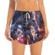 thumbnail image 2 of Balery Astronaut In Cosmic Garden Pantalones cortos deportivos para mujer con forro y dos bolsillos, elásticos, para entrenamiento, gimnasio, yoga-Medium, 2 of 7
