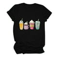 thumbnail image 4 of GaThRRgYP Summer Tops for Women,Plus Size Tops for Women,GaThRRgYP Women's Fashion Crewneck Printed Short Sleeve T-shirt Casual Loose Shirt Tops, 4 of 6