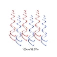 thumbnail image 3 of Patriotic Hanging Swirl Decorations Ceiling Streamers for 4th of July Independence Day Party, 30 Piece Reusable Plastic Set, 3 of 6