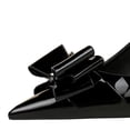 thumbnail image 2 of Women Pointed Toe Stiletto High Heels 6.5CM Bow Patent Leather Sexy Pumps Wedding Evening Party, 2 of 6