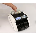 thumbnail image 5 of Large Money Counter Machine, USD/EUR/GBP/CAD Counterfeit Bill Detector with LCD Display, Advanced Detection, 300 Bill Capacity, 1000 Notes per Min, Total Value, Batch Function + More, 5 of 5