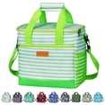 thumbnail image 1 of Nevera Iknoe, 29 x 17 x 30 cm, plegable, 24 latas, color verde, 1 of 5