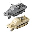 thumbnail image 4 of Modelo de vehículo blindado en miniatura de media pista a escala 1:72, juguetes de la Segunda Guerra Mundial, Kit de bricolaje de ensamblaje 4D, FLAK37, 4 of 5