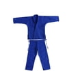 thumbnail image 4 of Ropa de Judo DYNWAVEMX Gi transpirable para hombres mujeres niños adultos Taekwondo competición Azul 175cm, 4 of 8