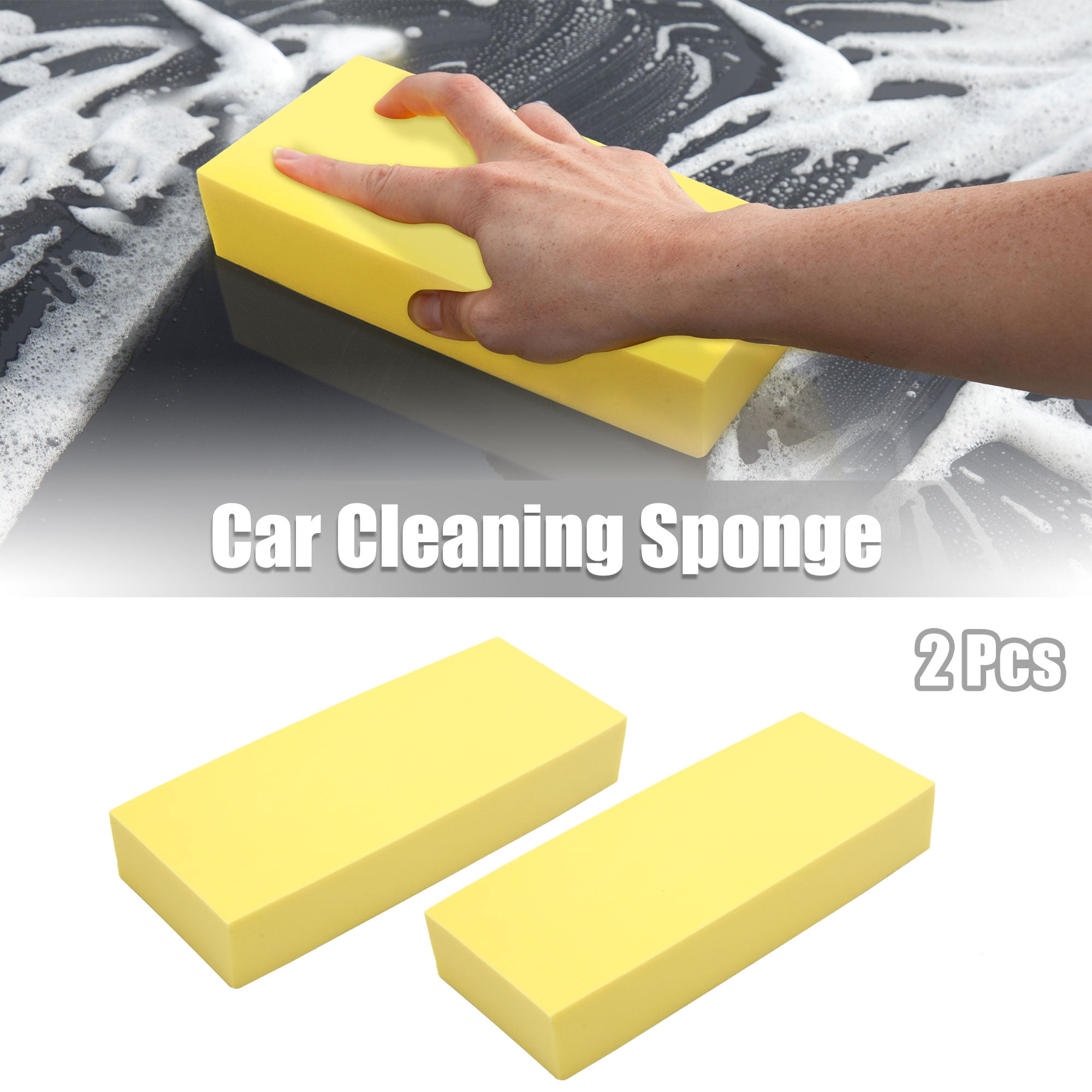 Professional High-Density Foam Car Wash Sponge - Powerful Water Absorption,  Foaming Action, Gentle on Paint - Car Cleaning Sponge Tool Supplies