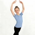 thumbnail image 2 of Gamivast Leotards for Girls Gymnastics Dance V Neck Short Sleeve Bodysuit Ballet Outfits Mesh Splice Breathable Jersey Knit Sports Activewear, 2 of 6