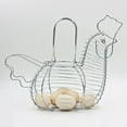 thumbnail image 6 of Silicone Food Storage Bags,Kitchen Organization Chicken Egg Holder Chicken Shaped Rack Decorative Wire Basket Wire Egg Basket Ruit Snack Basket For Kitchen Or Living Room Organization And Storage, 6 of 9