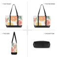thumbnail image 6 of FORMRS Canvas Laptop Tote Bag for Women with 15.6" Computer Compartments Shoulder Handbag, Candy Grapefruit Slices, 6 of 7