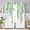 Green, variant on Pink Watercolor Floral Curtains 84 inches Long, Botanical Leaves Vine Flowers Rustic Farmhouse Curtains, Blackout Window Treatment Drapes for Bedroom Living Room 52x84inch, 2 Panels