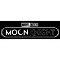 thumbnail image 2 of Men's Marvel: Moon Knight Black and White TV Show Logo  Graphic Tee Black Large, 2 of 5