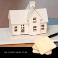 thumbnail image 1 of 10 Uds. De piezas cuadradas de madera para manualidades DIYmodelo de construcción para álbumes de recortes (70mm) Wdftyju Para estrenar, 1 of 8