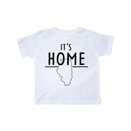 

Inktastic It s Home- State of Illinois Outline Gift Toddler Boy or Toddler Girl T-Shirt