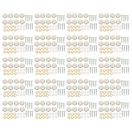 

16 mm Stainless Steel Mirror Nails Screw Cap (160 Pieces)