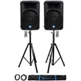 thumbnail image 2 of (2) Rockville RPG15BT 15" 2000w Powered BlueTooth/USB DJ Speakers+Stands+Cables, 2 of 12