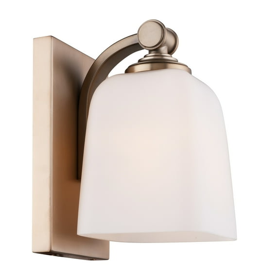 Woodbridge Lighting Blaire 1 Light Steel/Glass Bath/Wall Light in Satin Nickel